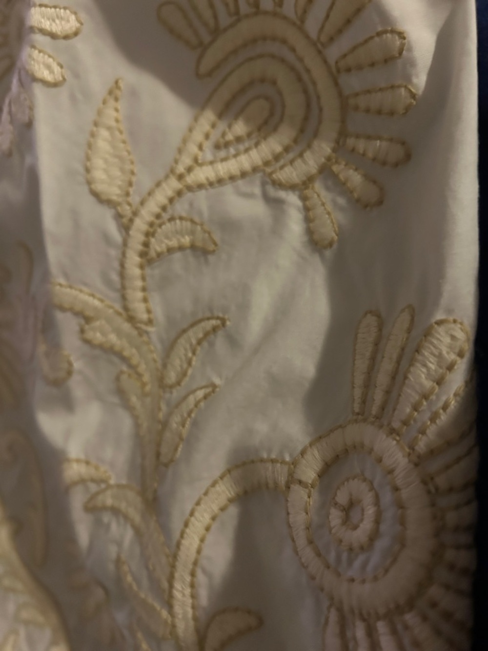 LOFT White embroidery sleeves dress - Picture 4 of 7